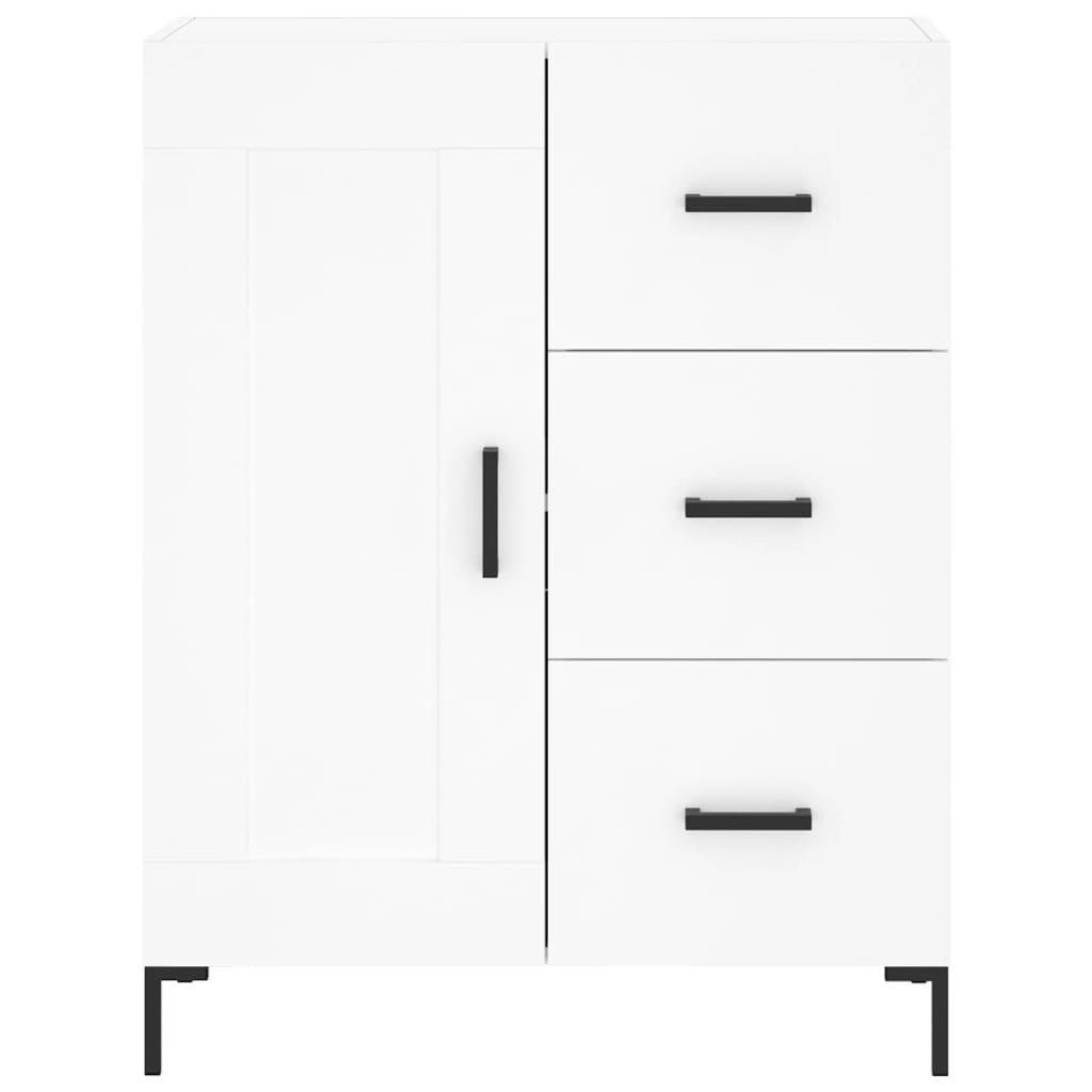 Highboard White 69,5x34x180 cm Engineered Wood