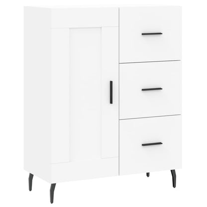 Highboard White 69,5x34x180 cm Engineered Wood