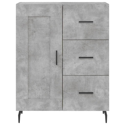 Highboard Concrete Grey 69,5x34x180 cm Engineered Wood