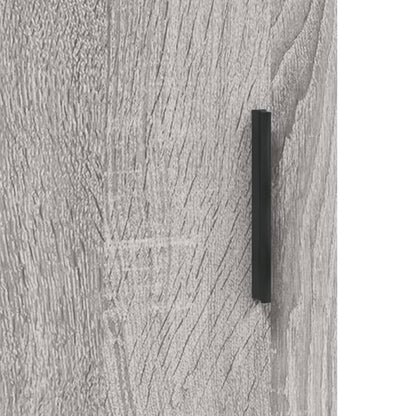 Highboard Grey Sonoma 69,5x34x180 cm Engineered Wood