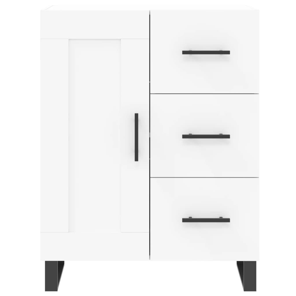 Highboard White 69,5x34x180 cm Engineered Wood