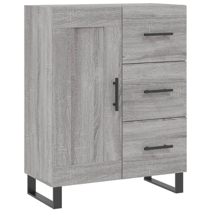 Highboard Grey Sonoma 69,5x34x180 cm Engineered Wood