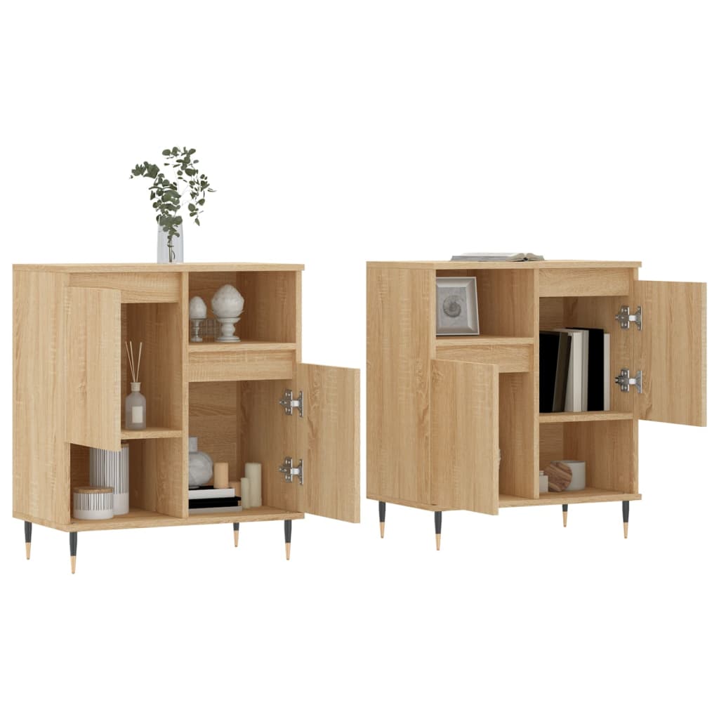 Sideboards 2 pcs Sonoma Oak Engineered Wood