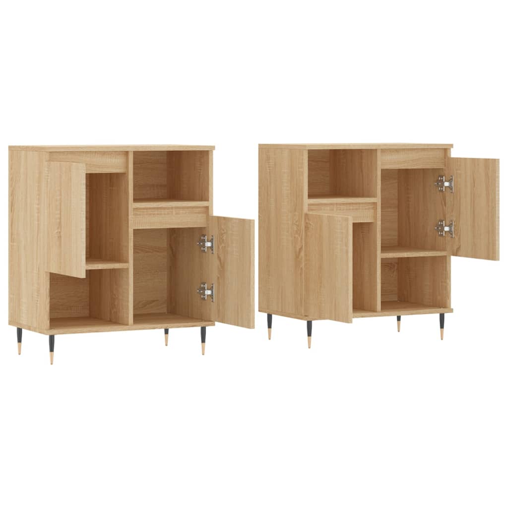 Sideboards 2 pcs Sonoma Oak Engineered Wood