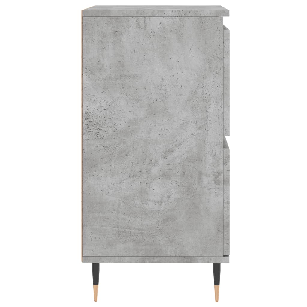Sideboards 2 pcs Concrete Grey Engineered Wood