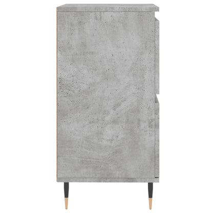 Sideboards 2 pcs Concrete Grey Engineered Wood