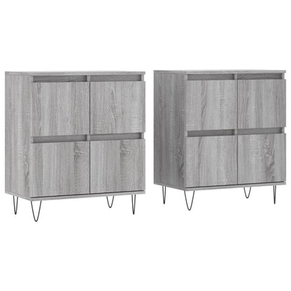 Sideboards 2 pcs Grey Sonoma Engineered Wood