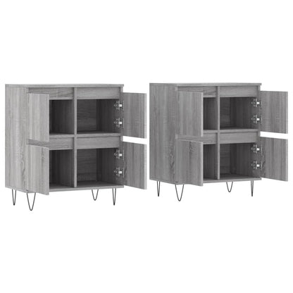Sideboards 2 pcs Grey Sonoma Engineered Wood