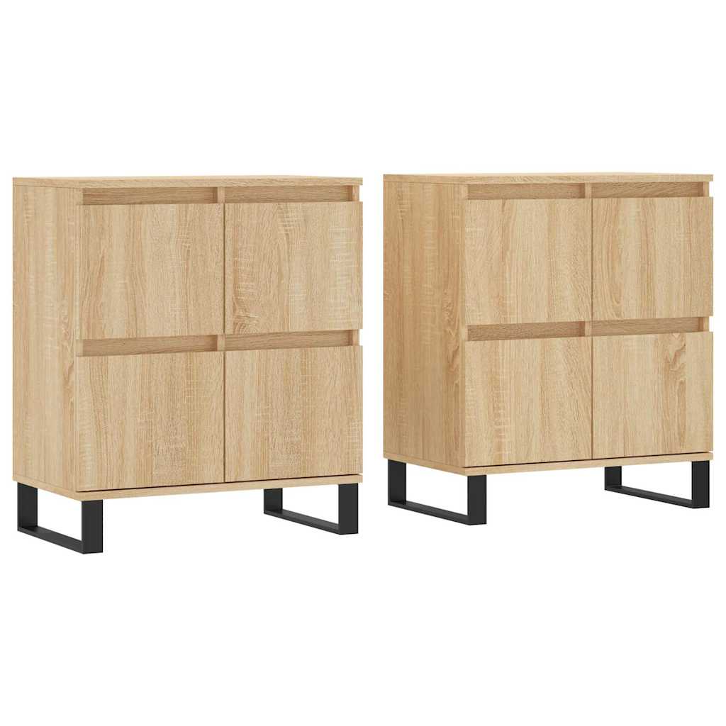 Sideboards 2 pcs Sonoma Oak Engineered Wood