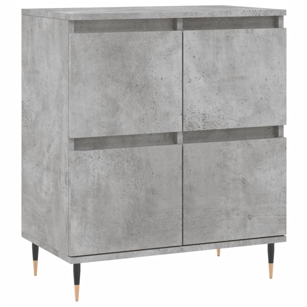 Sideboards 3 pcs Concrete Grey Engineered Wood