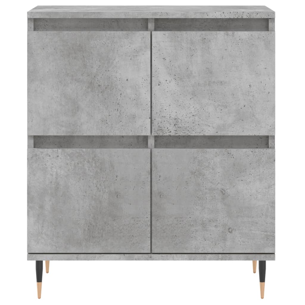 Sideboards 3 pcs Concrete Grey Engineered Wood