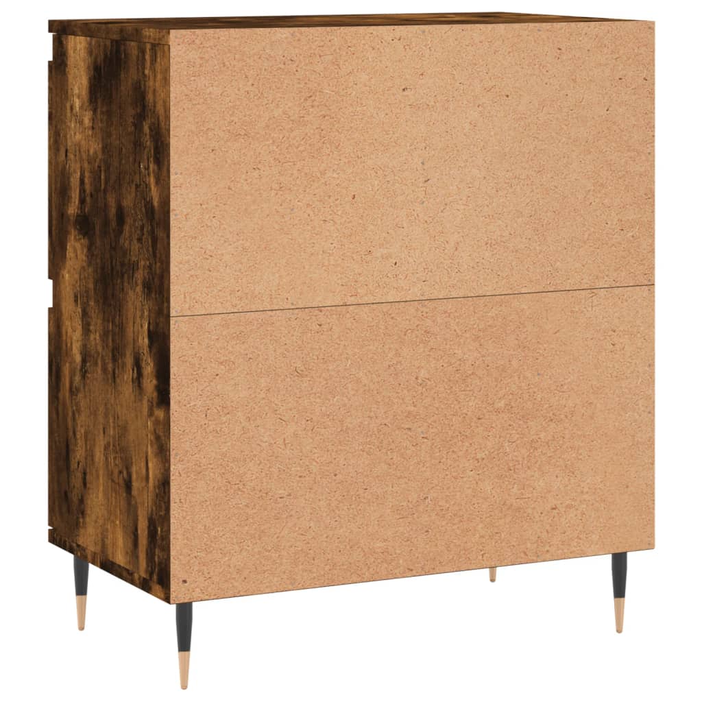Sideboards 3 pcs Smoked Oak Engineered Wood
