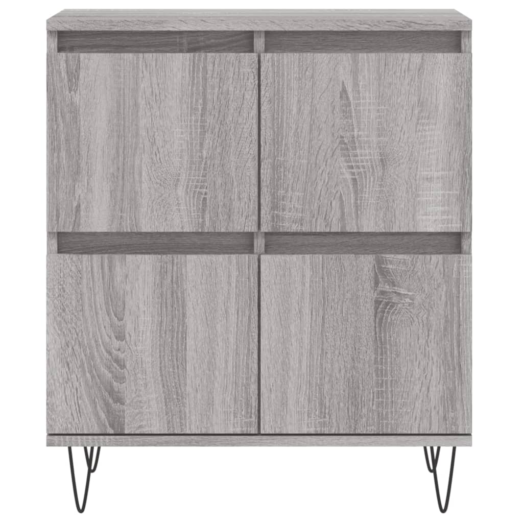 Sideboards 3 pcs Grey Sonoma Engineered Wood