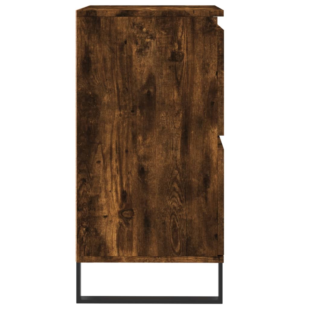 Sideboards 3 pcs Smoked Oak Engineered Wood