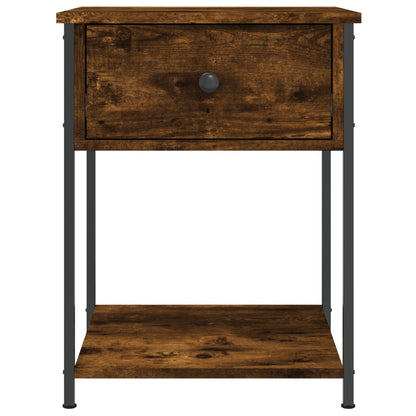 Bedside Table Smoked Oak 44x45x58 cm Engineered Wood