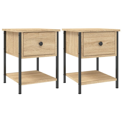 Bedside Tables 2 pcs Sonoma Oak 34x35,5x45 cm Engineered Wood