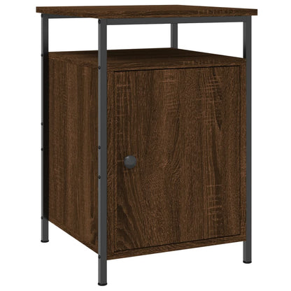 Bedside Cabinet Brown Oak 40x42x60 cm Engineered Wood
