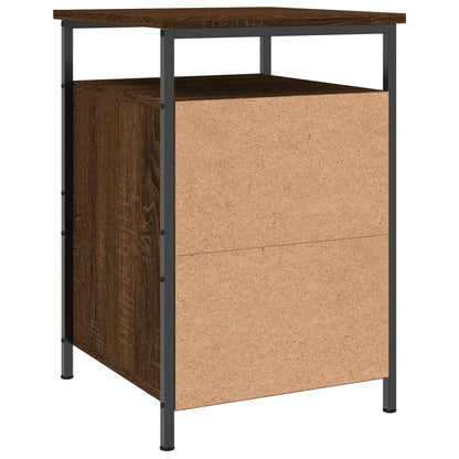 Bedside Cabinet Brown Oak 40x42x60 cm Engineered Wood