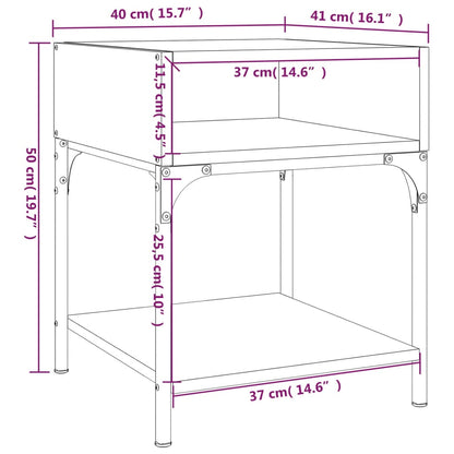 Bedside Tables 2 pcs Grey Sonoma 40x41x50 cm Engineered Wood