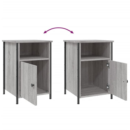Bedside Cabinet Grey Sonoma 40x42x60 cm Engineered Wood