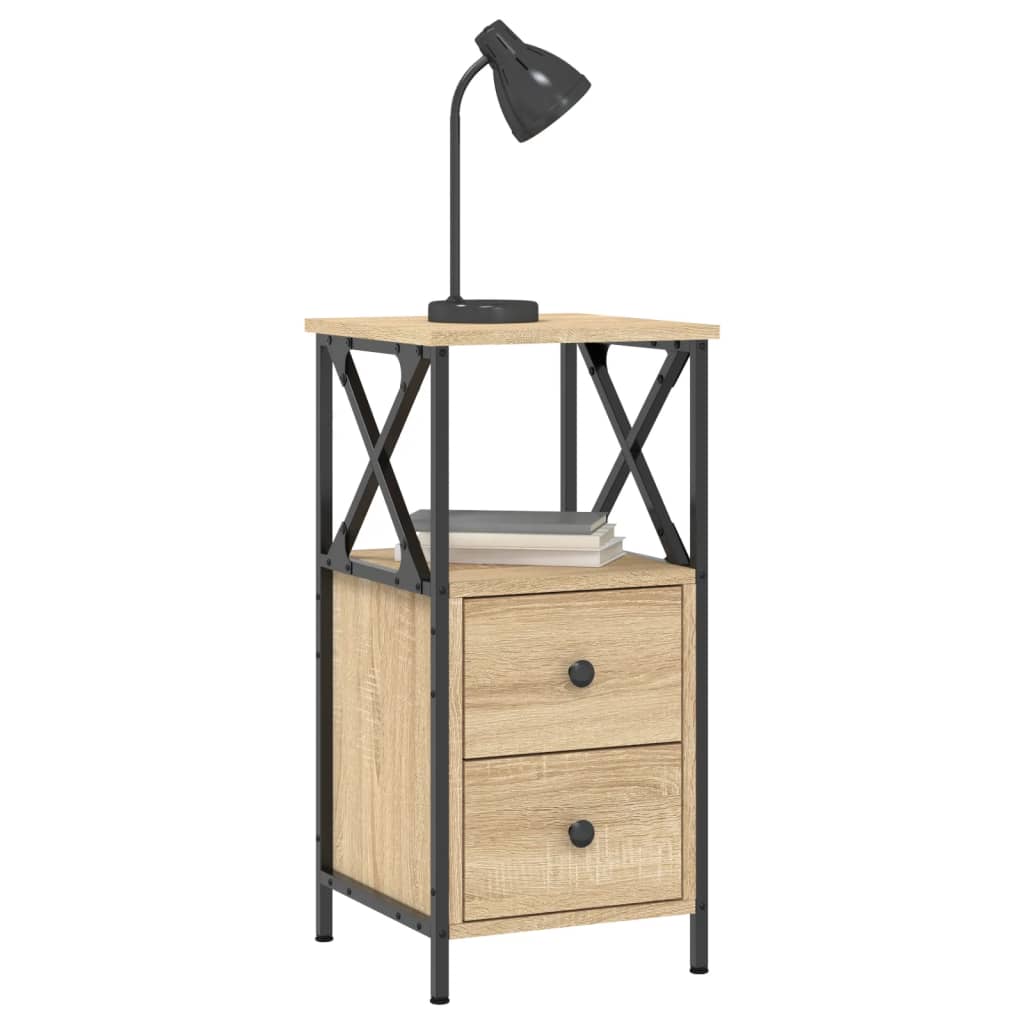 Bedside Cabinet Sonoma Oak 34x35,5x70 cm Engineered Wood