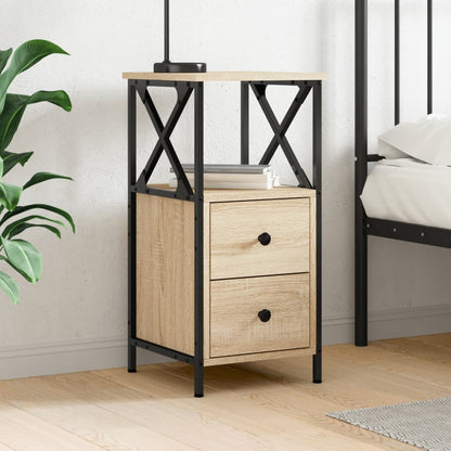 Bedside Cabinet Sonoma Oak 34x35,5x70 cm Engineered Wood