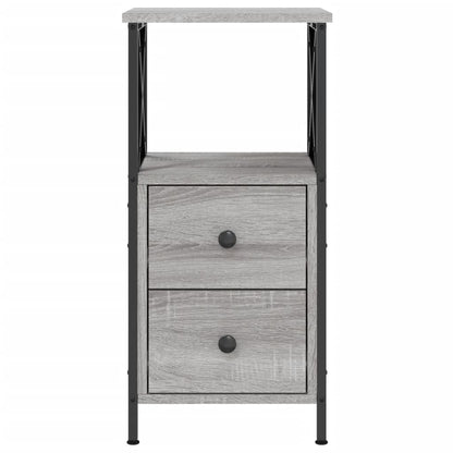Bedside Cabinet Grey Sonoma 34x35,5x70 cm Engineered Wood