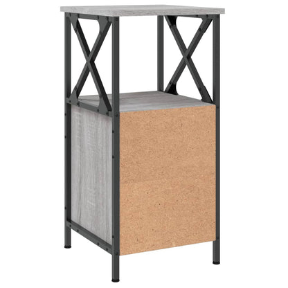 Bedside Cabinet Grey Sonoma 34x35,5x70 cm Engineered Wood