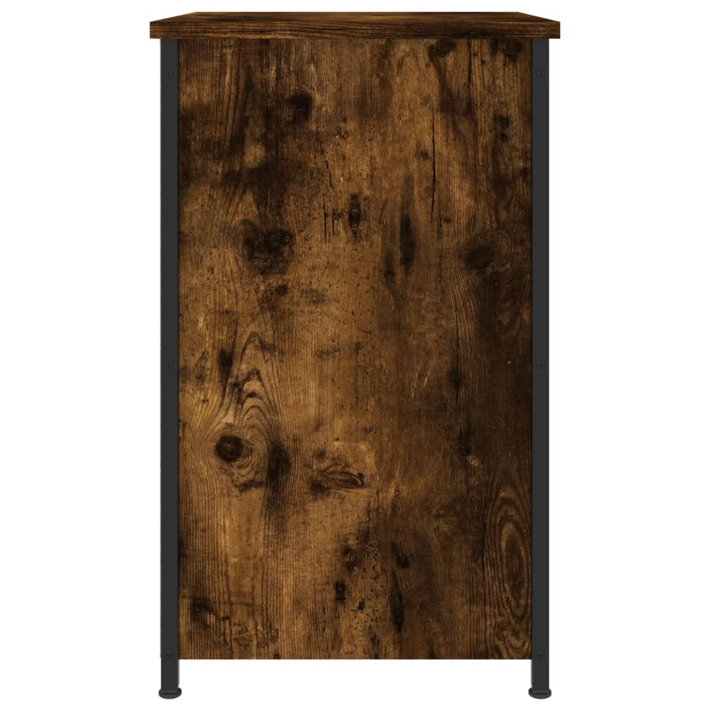 Bedside Cabinets 2 pcs Smoked Oak 40x36x60 cm Engineered Wood