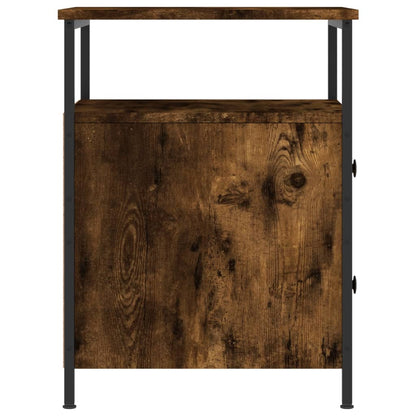 Bedside Cabinet Smoked Oak 44x45x60 cm Engineered Wood