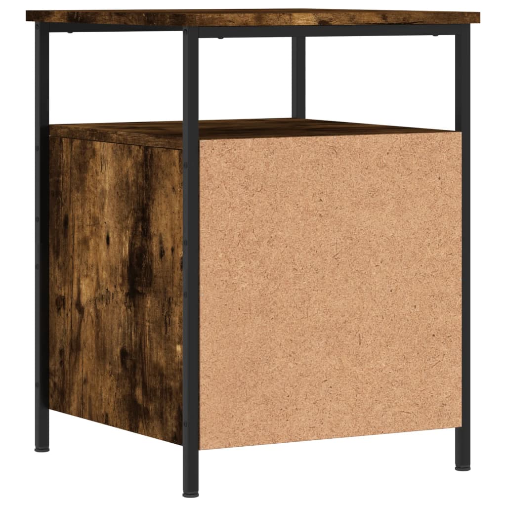Bedside Cabinet Smoked Oak 44x45x60 cm Engineered Wood