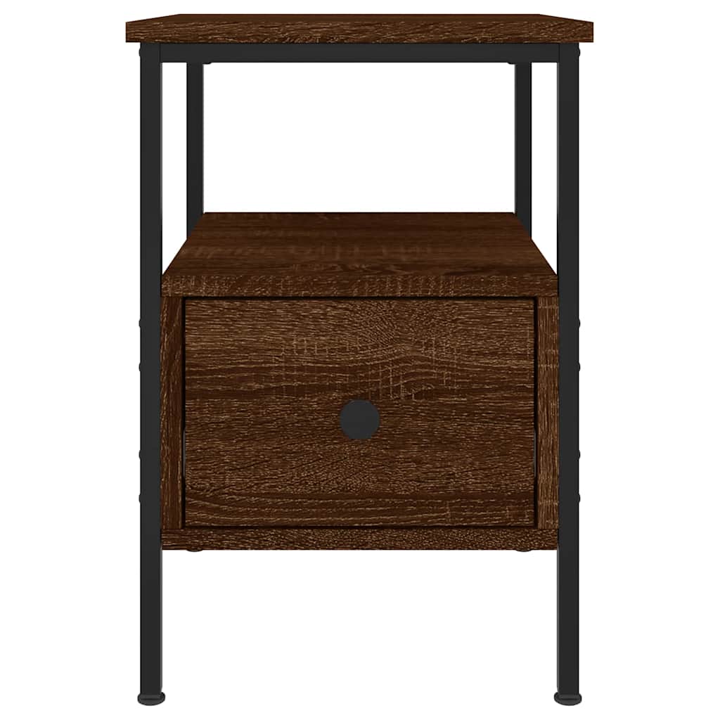 Bedside Cabinets 2 pcs Brown Oak 34x36x50 cm Engineered Wood