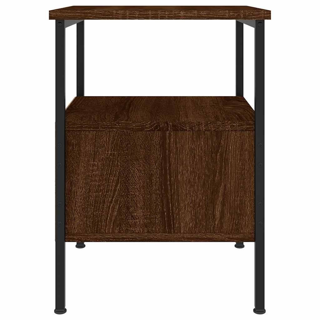 Bedside Cabinets 2 pcs Brown Oak 34x36x50 cm Engineered Wood