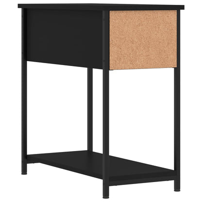 Bedside Cabinet | Set of 2 | Black | Engineered wood, iron | Compact