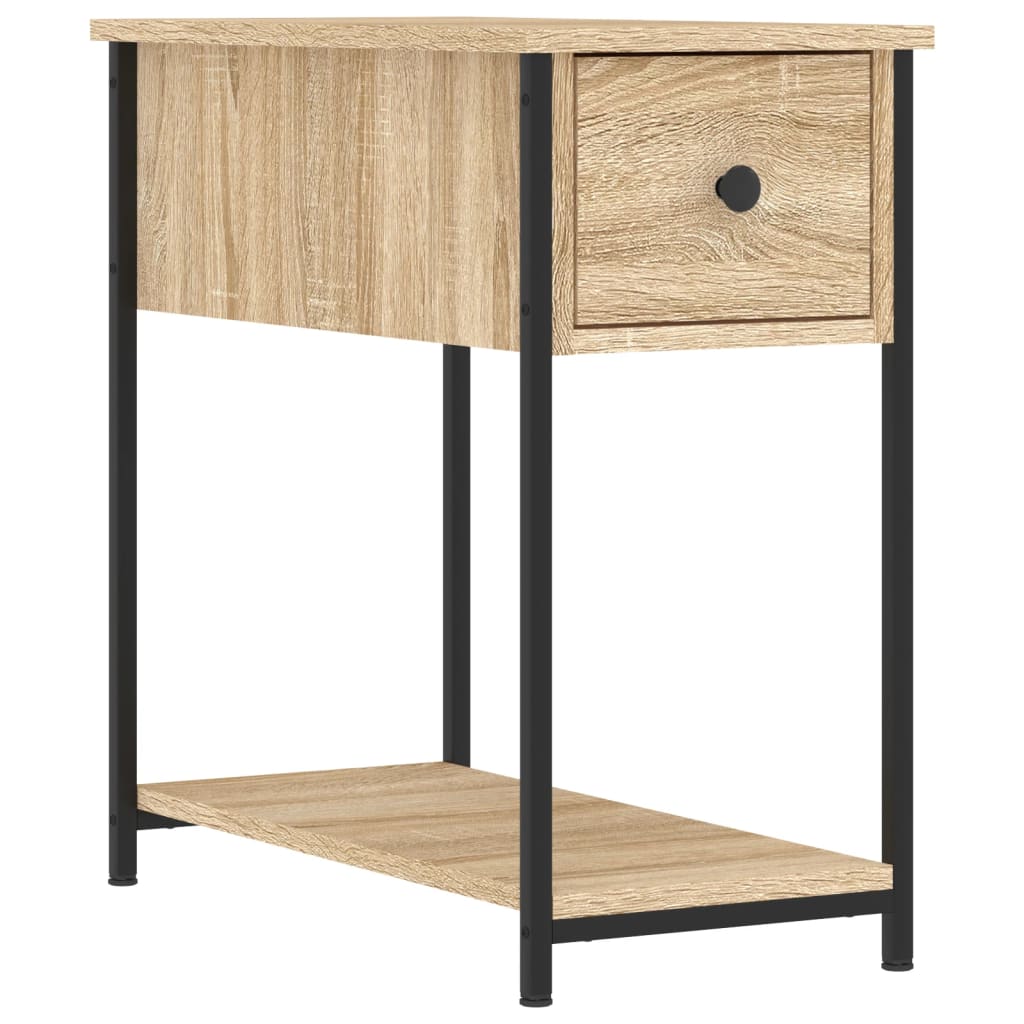 Bedside Cabinet | Set of 2 | Sonoma oak | Engineered wood, iron | Compact