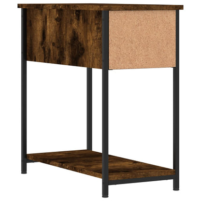 Bedside Cabinet | Set of 2 | Smoked Oak | Engineered wood, iron