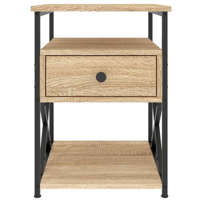Bedside Cabinet | Sonoma Oak | Engineered wood, iron | 40x42x55 cm