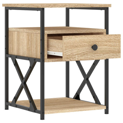 Bedside Cabinet | Sonoma Oak | Engineered wood, iron | 40x42x55 cm