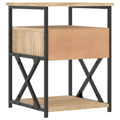 Bedside Cabinet | Sonoma Oak | Engineered wood, iron | 40x42x55 cm