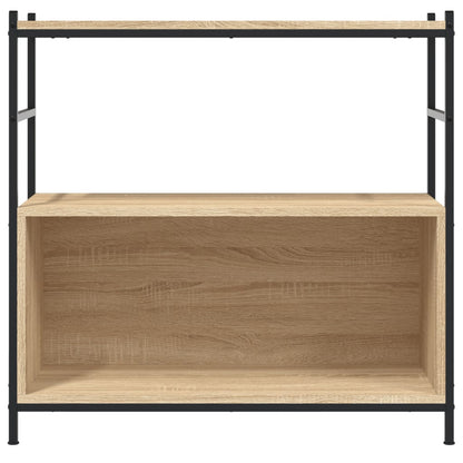Bookshelf Sonoma Oak 80x30x78,5 cm Engineered Wood and Iron