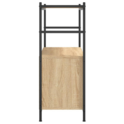 Bookshelf Sonoma Oak 80x30x78,5 cm Engineered Wood and Iron