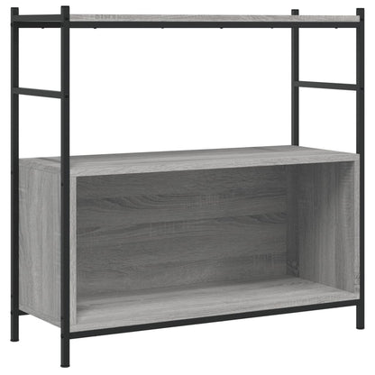 Bookshelf Grey Sonoma 80x30x78,5 cm Engineered Wood and Iron