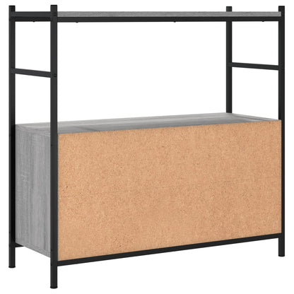 Bookshelf Grey Sonoma 80x30x78,5 cm Engineered Wood and Iron