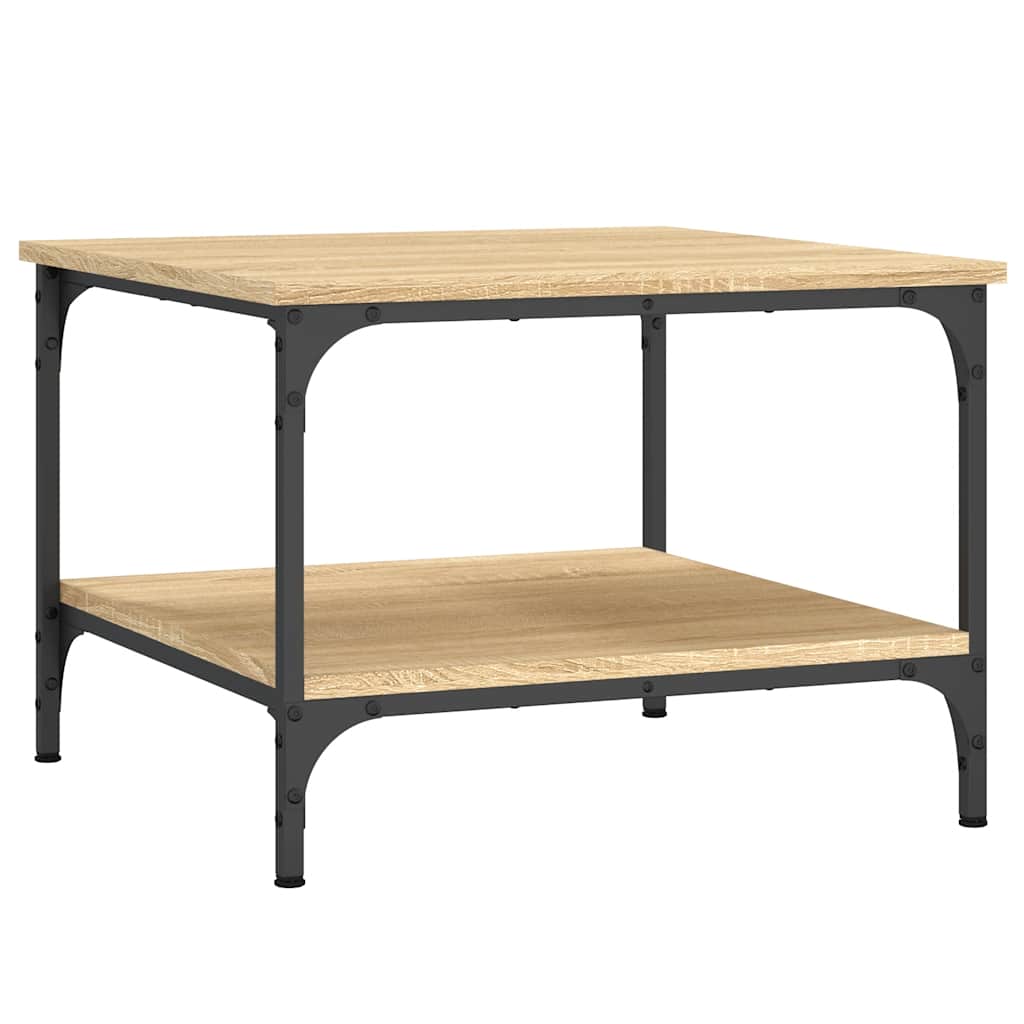 Coffee Table Sonoma Oak 55x55x40 cm Engineered Wood