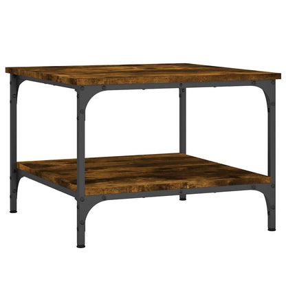 Coffee Table Smoked Oak 55x55x40 cm Engineered Wood