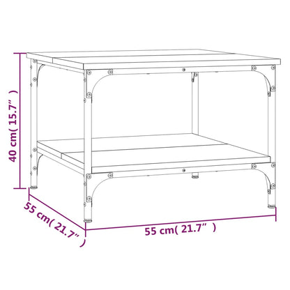 Coffee Table Grey Sonoma 55x55x40 cm Engineered Wood