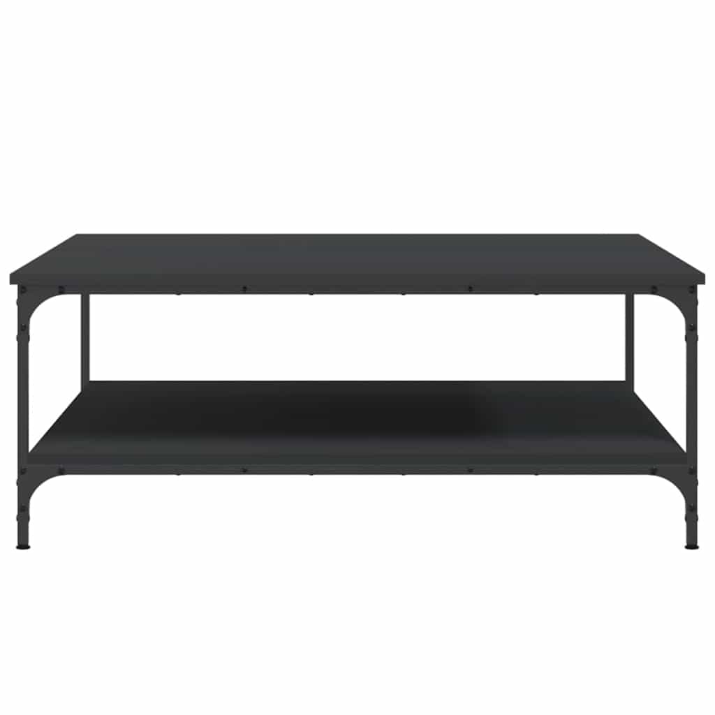Coffee Table Black 100x100x40 cm Engineered Wood