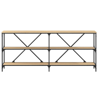 Console Table Sonoma Oak 180x30x75 cm Engineered Wood and Iron
