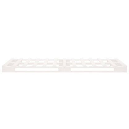 Bed Frame without Mattress White 90x190 cm Single Solid Wood Pine Single