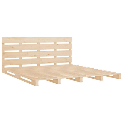 Bed Frame without Mattress 120x190cm Solid Wood Pine Small Double